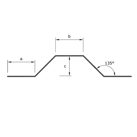 Shop drawing of Hat Channel