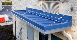 Metal Canopy with Standing Seam Roof
