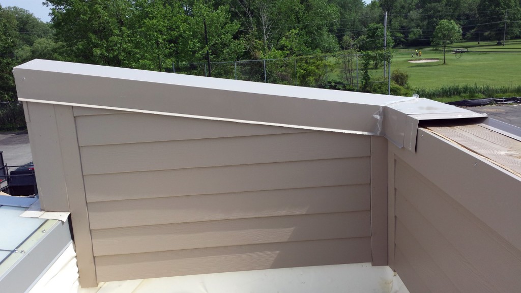 Custom Sloped Copping Installed - Bensalem Metal